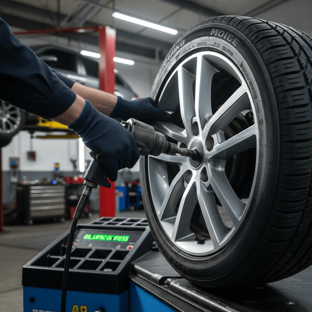 Tire installation and balancing